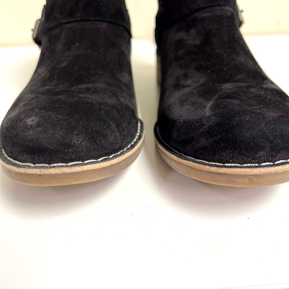 PAUL GREEN black suede casual boots comfy biker western women’s size 7US - Picture 4 of 11